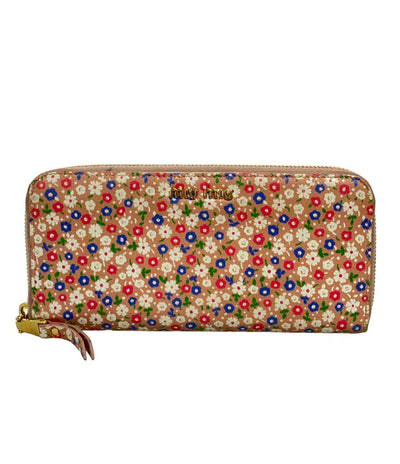 Miu Miu ラウンドファスナー長財布 花柄 レディース ミュウ ミュウ