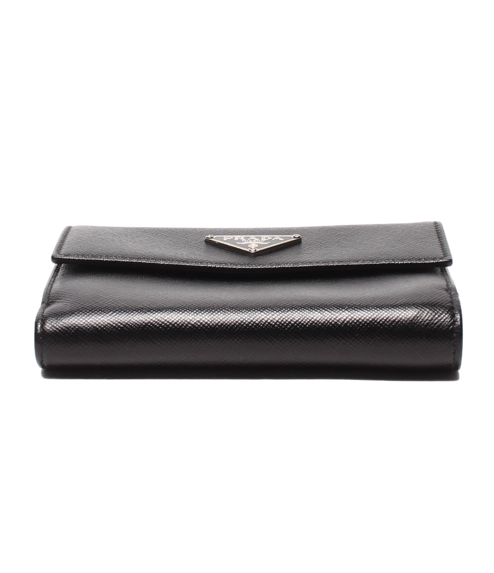 美品 PRADA 二つ折り財布 Wホック レディース メンズ プラダ