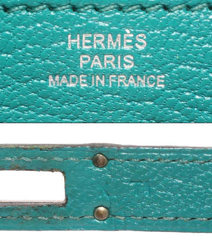 エルメス 長財布 シルバー金具 X刻印 ケリーウォレット シェブルミゾル ヴェールヴェローヌ レディース HERMES