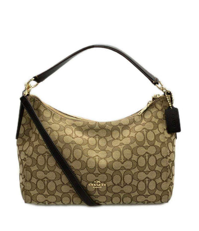 美品 COACH ショルダーバッグ 2WAY 肩掛け 斜め掛け シグネチャー F58284 レディース コーチ