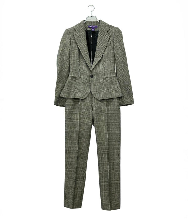 美品 RALPH LAUREN PURPLE LABEL セットアップ パンツスーツ タータン