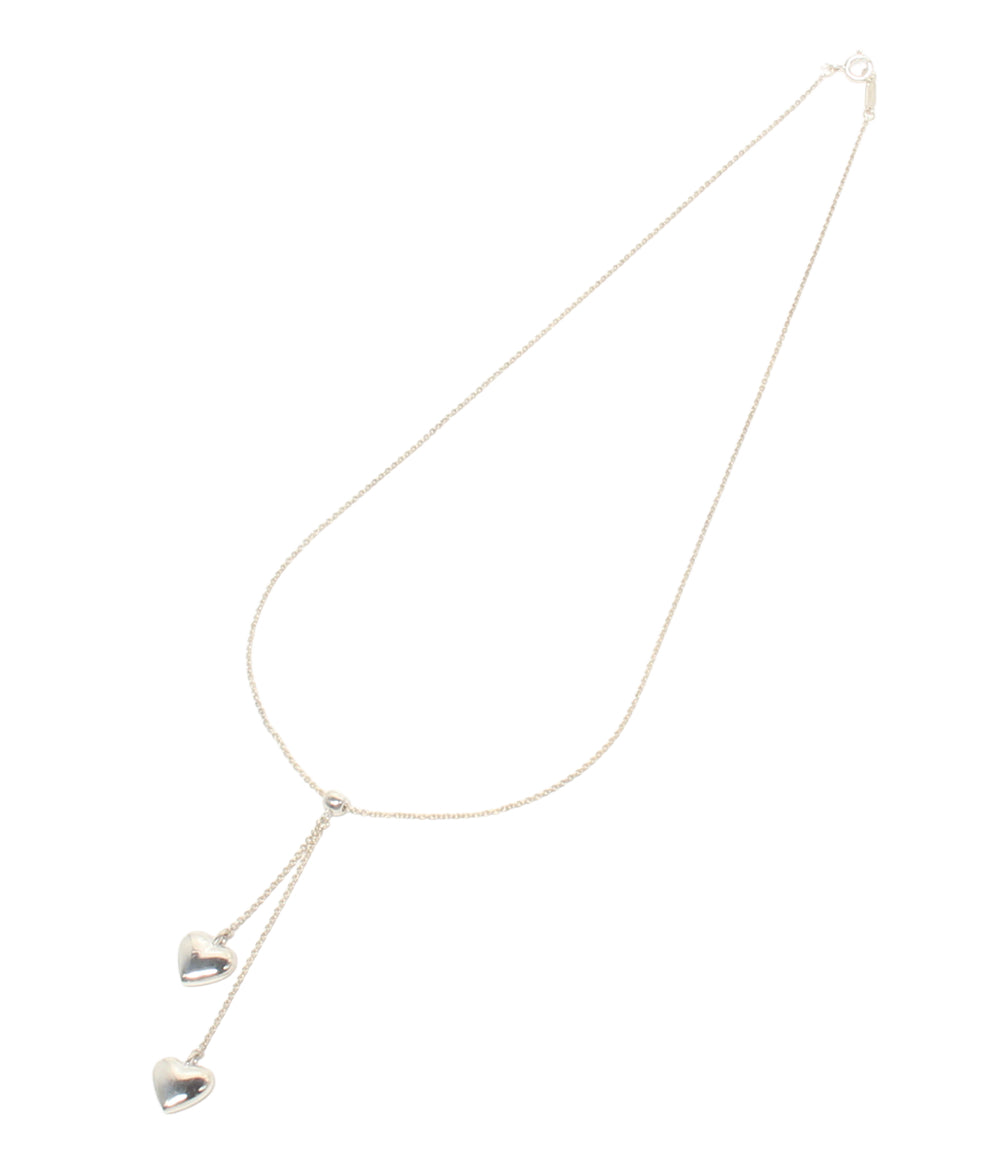 Tiffany & Co. ネックレス SV925 ダブルパフハート レディース ティファニー