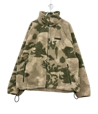 ESSENTIALS フリースジャケット カモフラ ボア メンズ SIZE L エッセンシャルズ