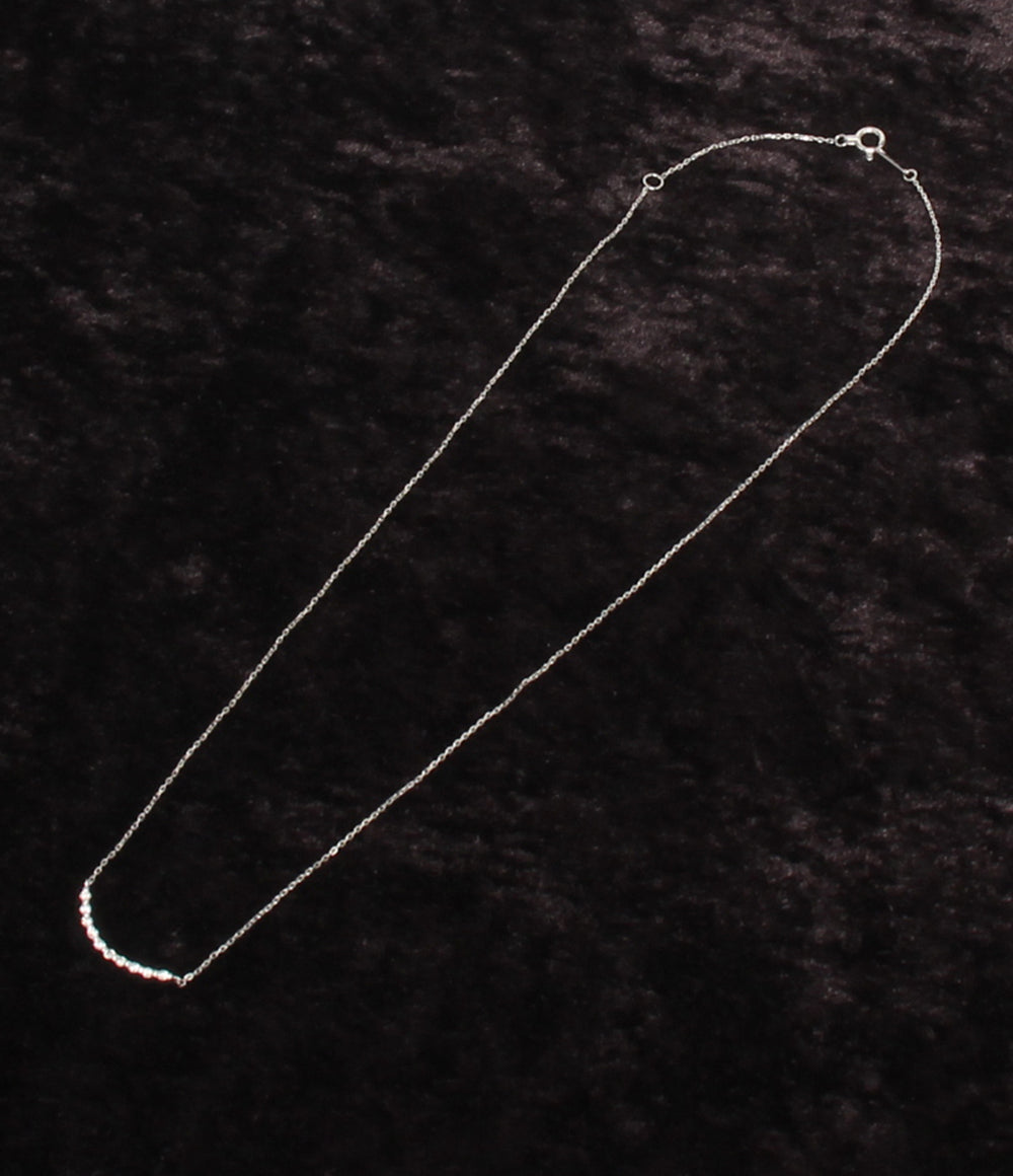 美品 組曲 ネックレス Pt900 Pt850 ダイヤ 0.12ct レディース クミキョク