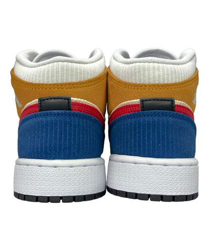 美品 ナイキ ミドルカットスニーカー エア ジョーダン 1 MID SE GS DR6957-100 キッズ SIZE 24.0 NIKE