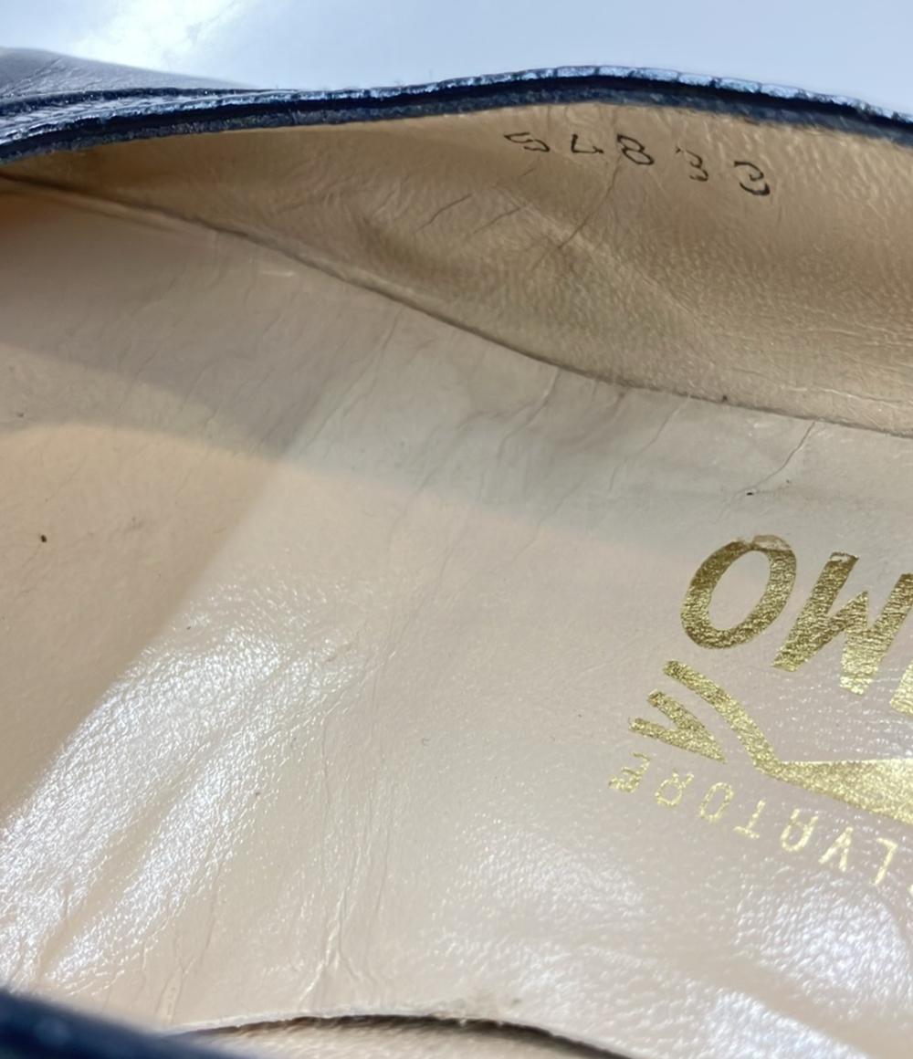 サルヴァトーレフェラガモ パンプス リザード切替 レディース SIZE 6 D (M) Salvatore Ferragamo