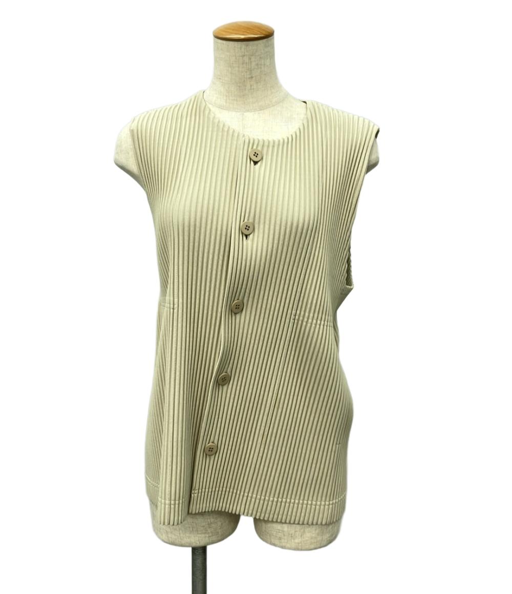 美品 プリーツプリーズ プリーツベスト 2022SS HP21JE167 レディース SIZE 2 (M) PLEATS PLEASE