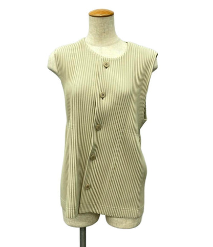 美品 プリーツプリーズ プリーツベスト 2022SS HP21JE167 レディース SIZE 2 (M) PLEATS PLEASE