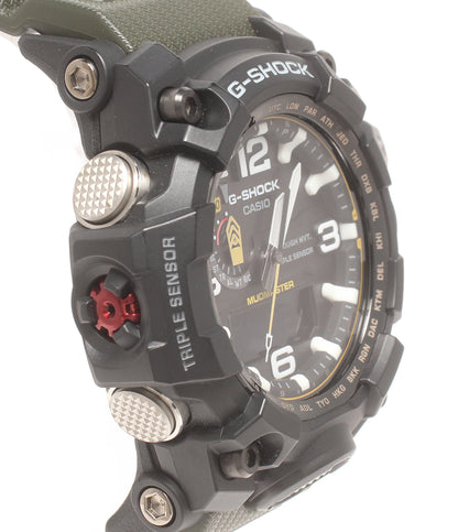 美品 CASIO 腕時計 マッドマスター MUDMASTER G-SHOCK 電波ソーラー ソーラー ブラック GWG-1000 メンズ カシオ
