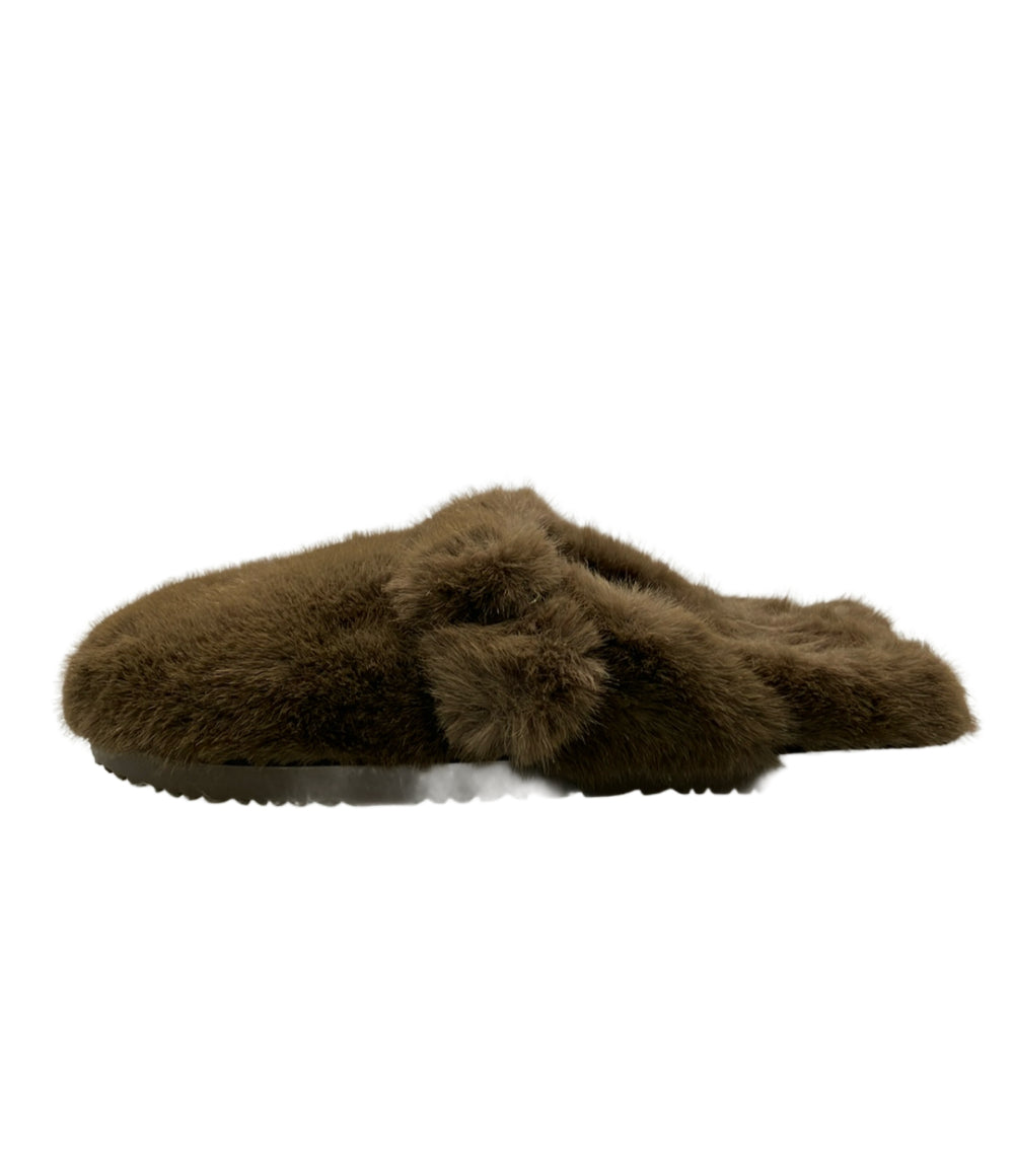 美品 BEACH by Matisse サンダル スリッパ  FAUX FUR レディース SIZE 7 ビーチ バイ マティス