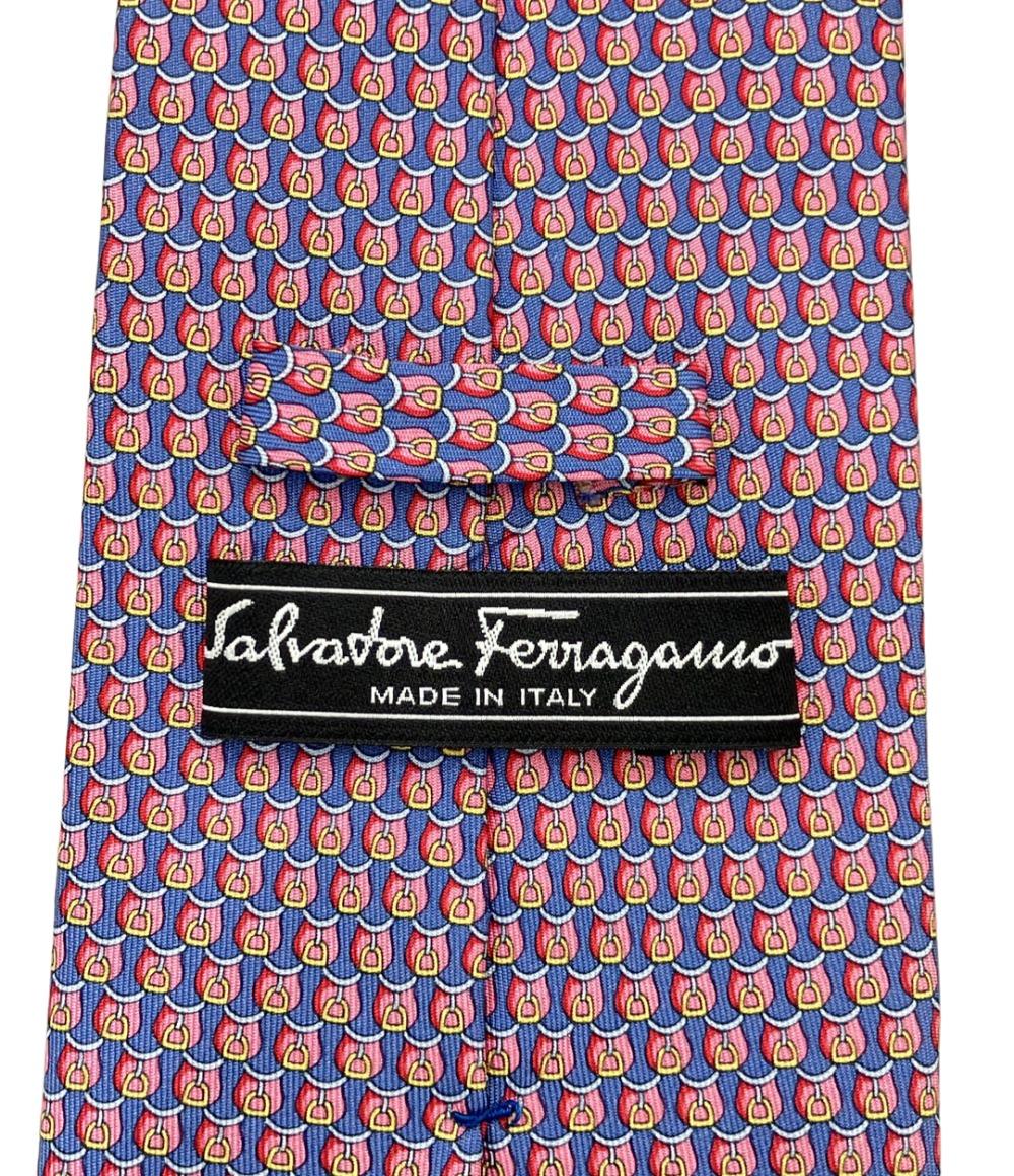 Salvatore Ferragamo ネクタイ シルク 100% メンズ サルヴァトーレフェラガモ