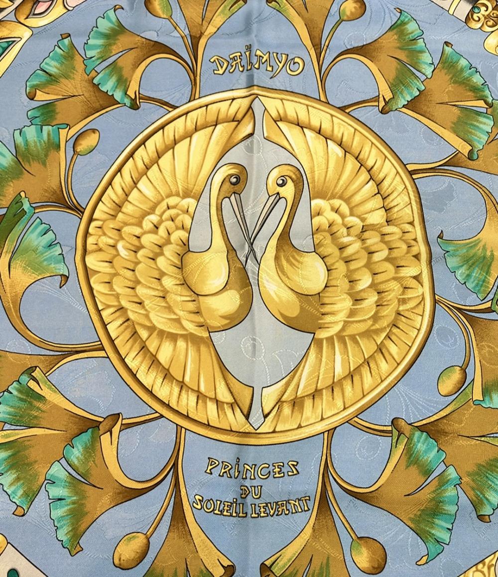 エルメス HERMES カレ 90 DAIMYO 大名 家紋 スカーフ シルク エルメス カレ90 DAIMYO PRINCES DU SOLEIL LEVANT 大名 日出る国の