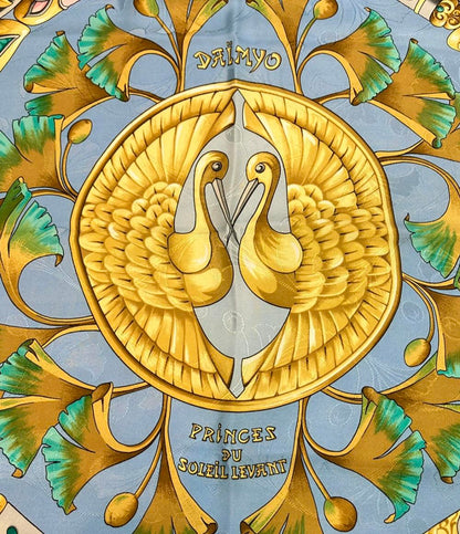 HERMES スカーフ シルク100% カレ90 DAIMYO PRINCES DU SOLEIL LEVANT レディース エルメス