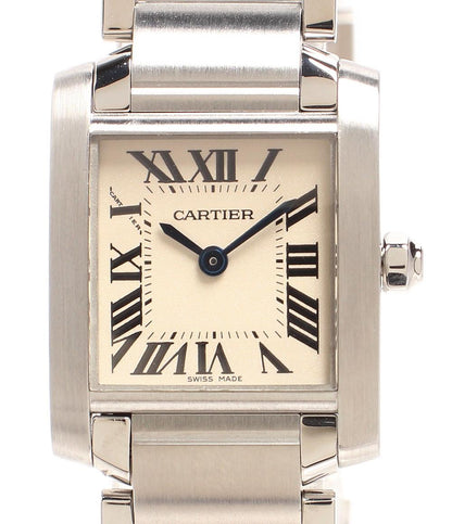 カルティエ 腕時計 タンクフランセーズウォッチ SM クオーツ W51008Q3 レディース Cartier