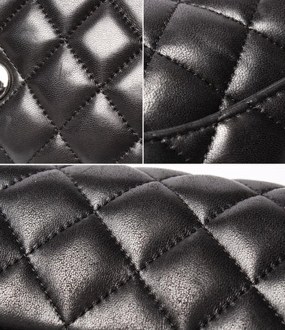 シャネル チェーンショルダーバッグ シングルフラップ シングルチェーン シルバー金具 ラムスキン マトラッセ A35731 レディース CHANEL