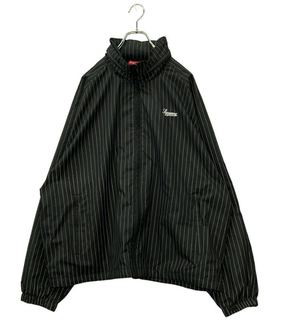 Supreme トラックジャケット フード収納 Reflective Pinstripe TrackJacket メンズ SIZE L シュプリーム