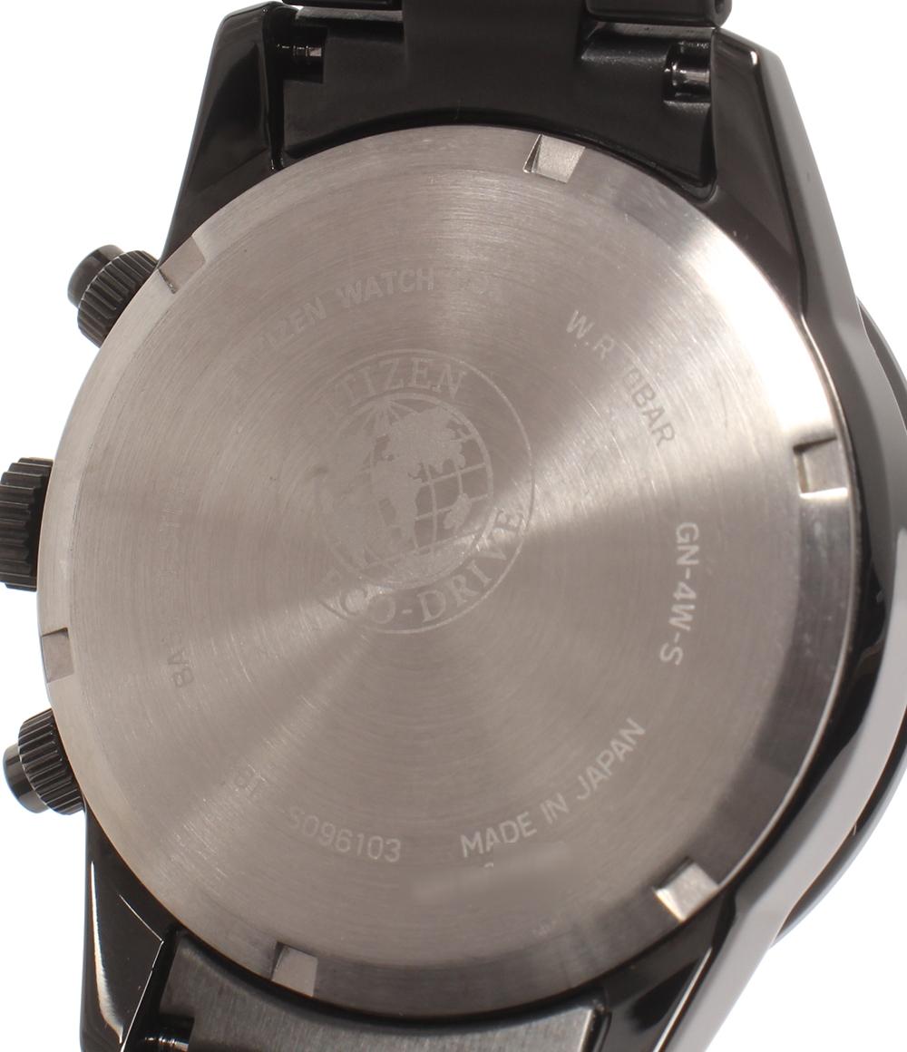 美品 CITIZEN 腕時計 エコドライブ ソーラー ブラック B612-S096103 メンズ シチズン