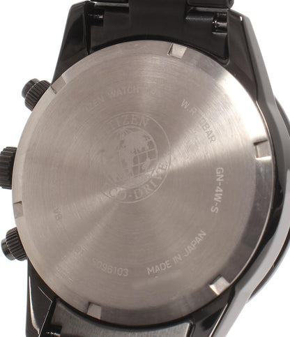 美品 CITIZEN 腕時計 エコドライブ ソーラー ブラック B612-S096103 メンズ シチズン