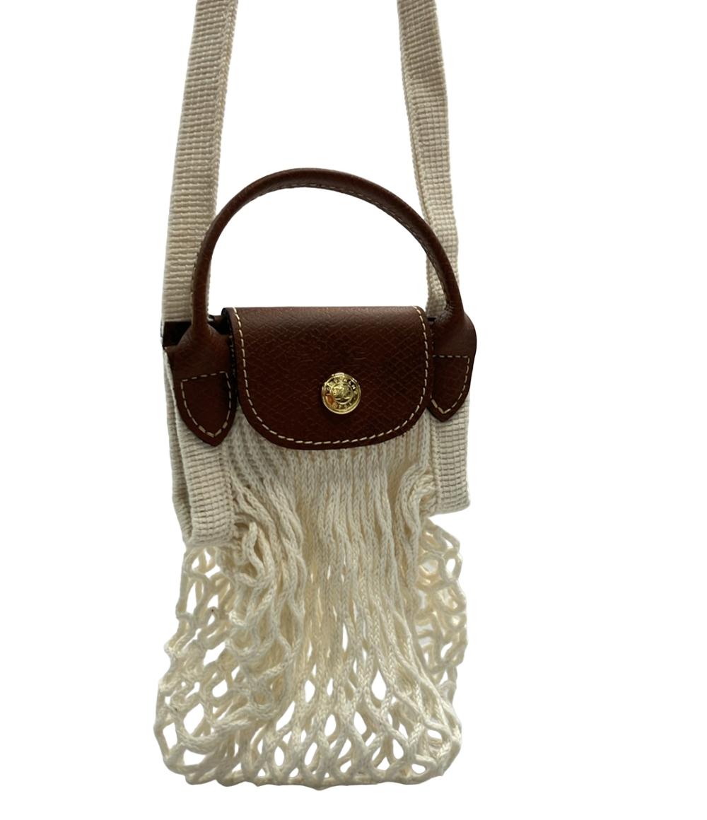 美品 ロンシャン 2wayハンドバッグ ショルダーバッグ キャンバス クロスボディー レディース Longchamp