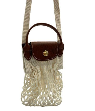 美品 ロンシャン 2wayハンドバッグ ショルダーバッグ キャンバス クロスボディー レディース Longchamp