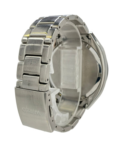 SEIKO 腕時計 WIRED クオーツ ブラック VK63-KJB0 メンズ セイコー