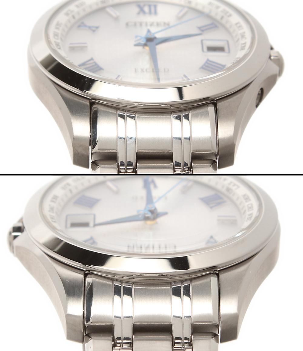 美品 CITIZEN 腕時計 エクシード EXCEED ソーラー シルバー H246-A1BPB02 レディース シチズン