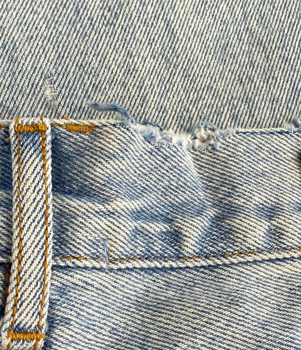 ASKYURSELF ダメージ加工 バギー デニムパンツ メンズ SIZE 30 アスクユアセルフ