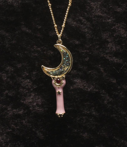 美品 ネックレス セーラームーン  ムーンスティック レディース