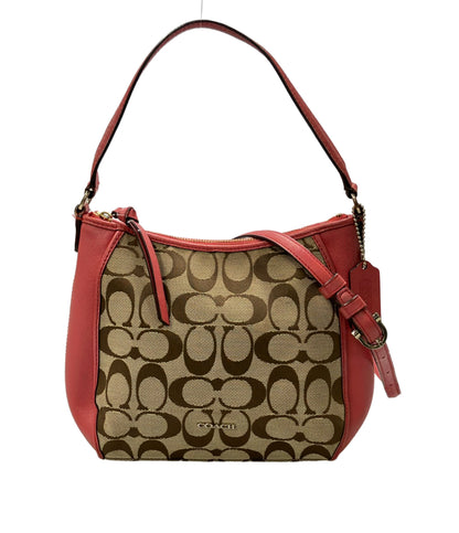 COACH 2way ハンドバッグ ショルダーバッグ 斜め掛け シグネチャー レディース コーチ