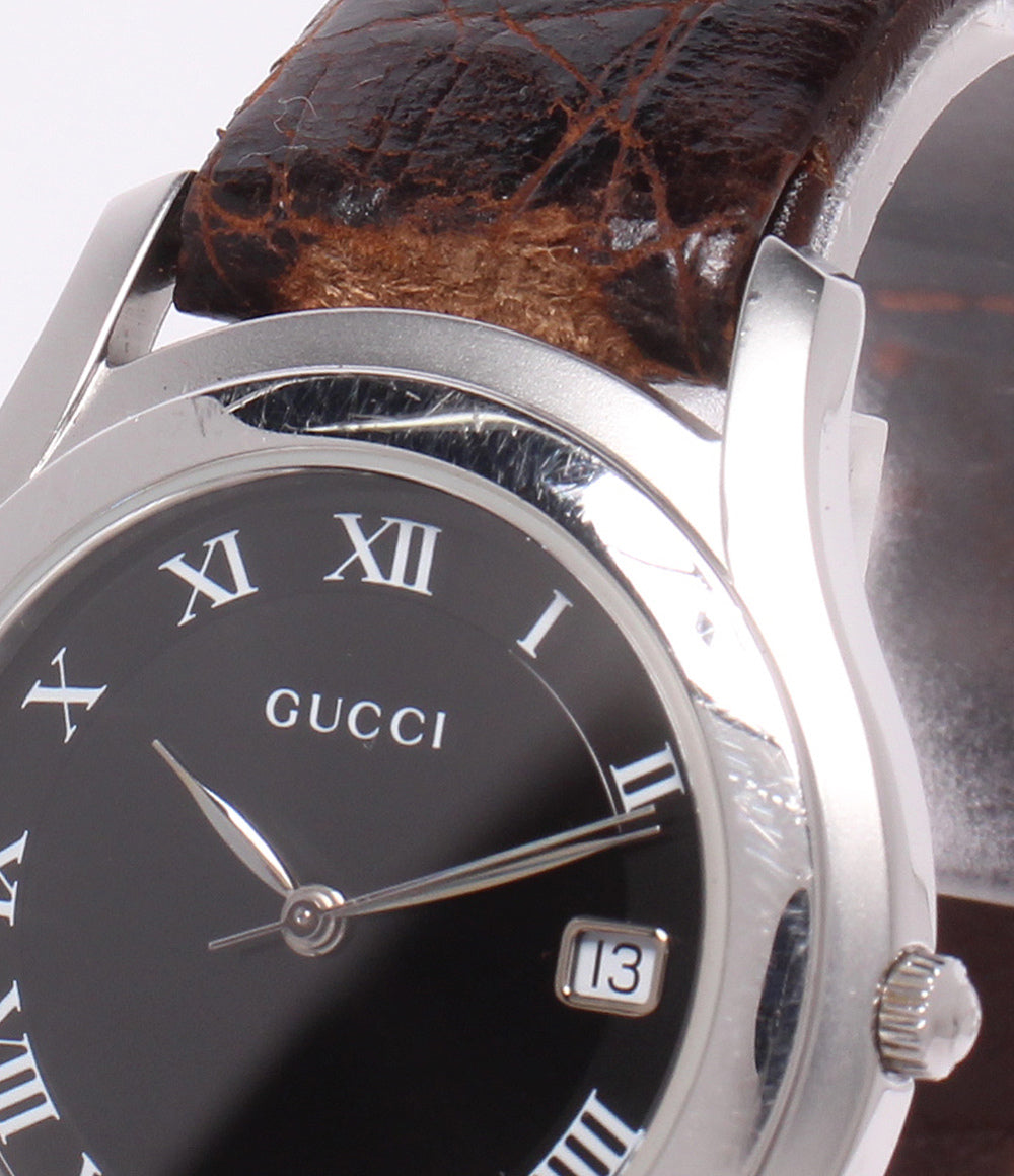 GUCCI 腕時計 クオーツ ブラック 5500M メンズ グッチ