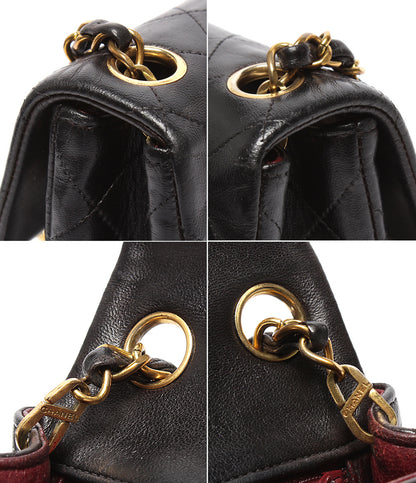 CHANEL チェーンショルダーバッグ ゴールド金具 ミニマトラッセ 3番台 シングルチェーン シングルフラップ ラムスキン レディース シャネル
