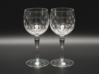 ティファニー ワイングラス 2点セット ペア フローレット TIFFANY&Co.
