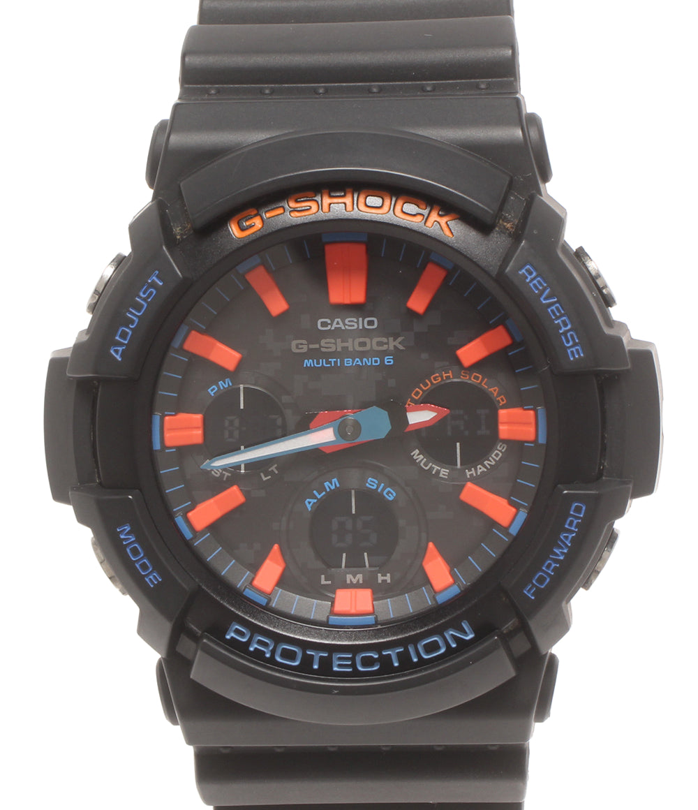 美品 CASIO 腕時計 G-SHOCK 電波ソーラー ソーラー ブラック GAW-100CT メンズ カシオ