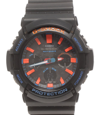 美品 CASIO 腕時計 G-SHOCK 電波ソーラー ソーラー ブラック GAW-100CT メンズ カシオ