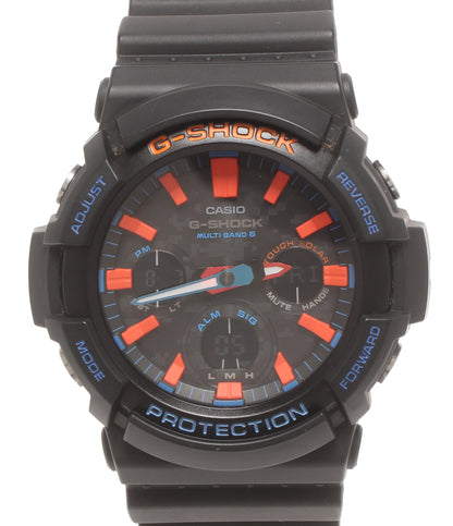 美品 CASIO 腕時計 G-SHOCK 電波ソーラー ソーラー ブラック GAW-100CT メンズ カシオ