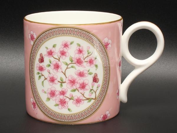 美品 WEDGWOOD マグカップ 東京マグ ピンク 桜 ワンダーラスト TOKYO MUG ウエッジウッド