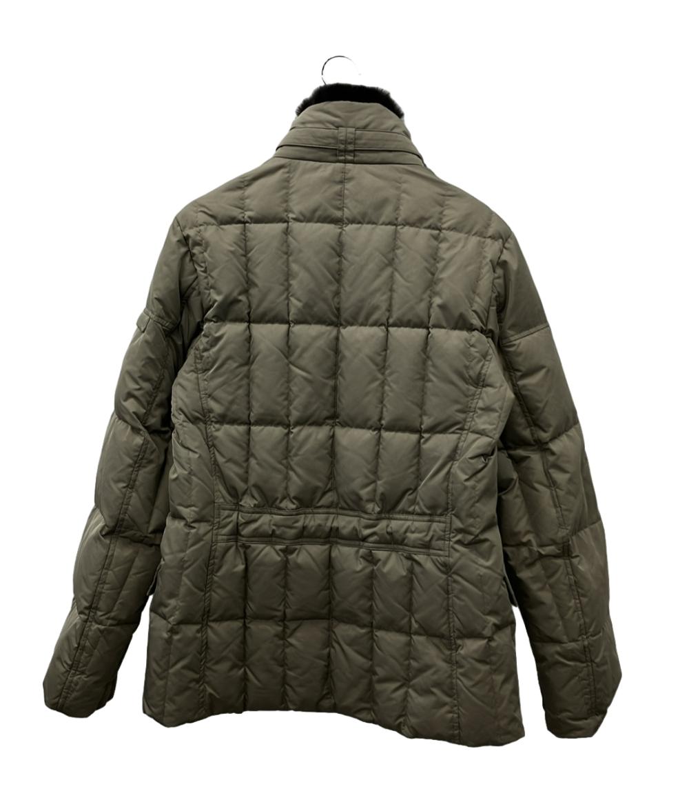 MOORER ダウンジャケット ファーカラーグレージュ インポート ムーレージャケット 212-81734-323 メンズ SIZE 48 (L) ムーレー