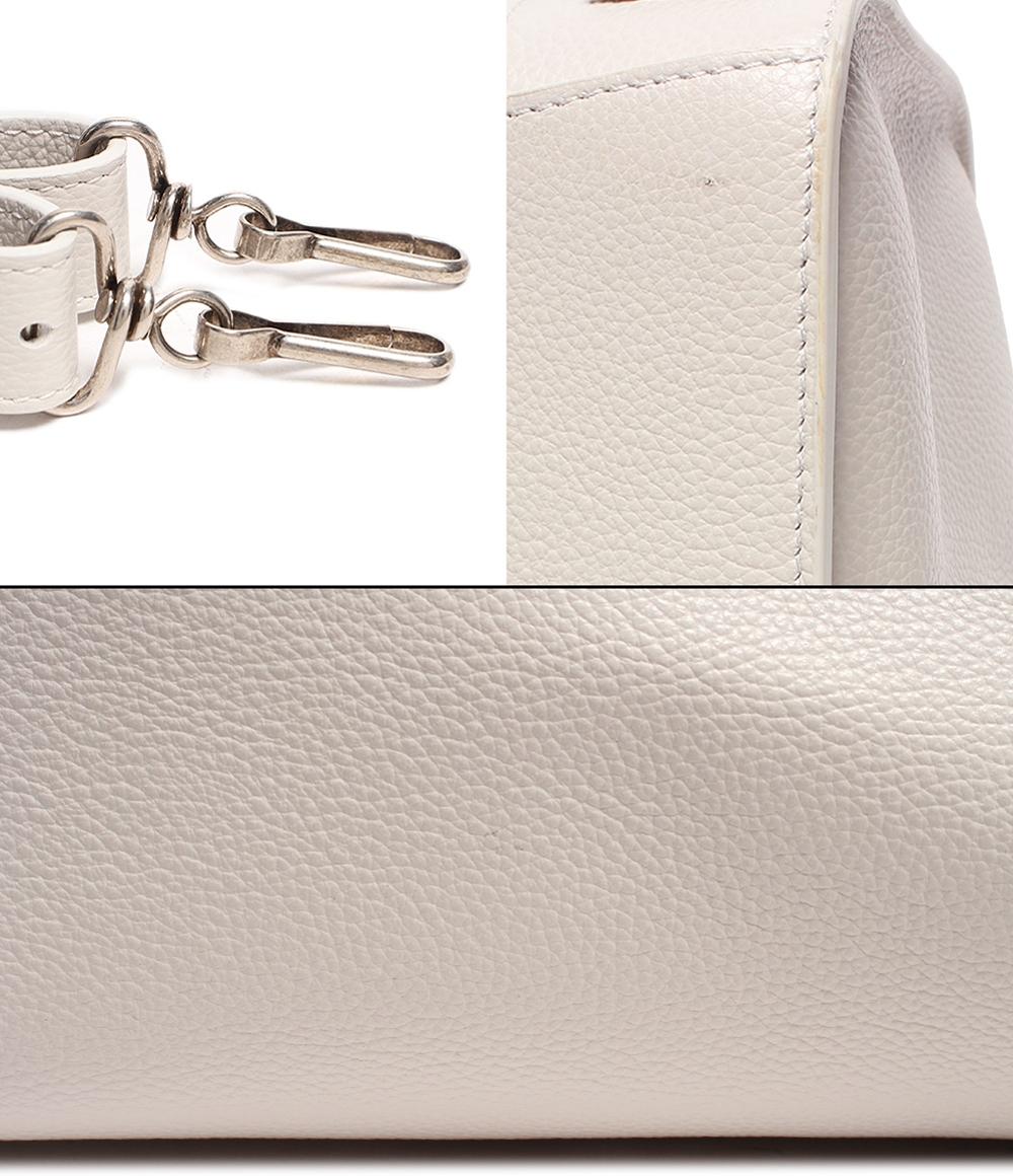 バレンシアガ 2way レザー ハンドバッグ ショルダーバッグ シルバー金具 Neo Classic City ネオ クラシック シティ カーフレザー チャンキーホワイト