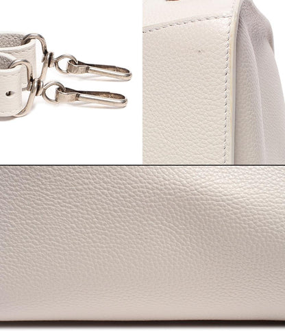 バレンシアガ 2way レザー ハンドバッグ ショルダーバッグ シルバー金具 Neo Classic City ネオ クラシック シティ カーフレザー チャンキーホワイト