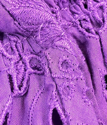 訳あり MYLAN 長袖ワンピース オールオーバーレースラップドレス ペチコート付き レディース SIZE S マイラン