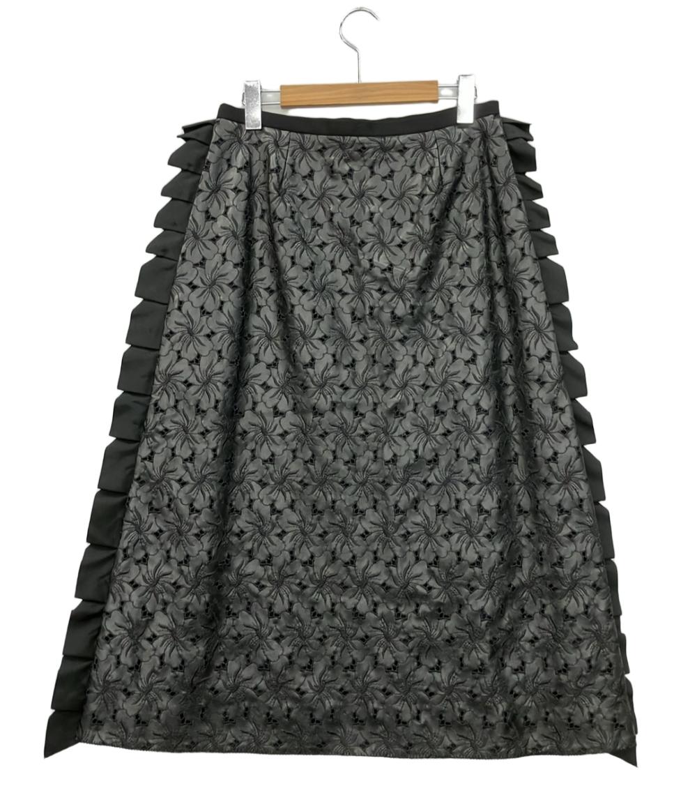 美品 Drawer フェイクレザースカート 6524-299-1695 レディース SIZE 38 (M) ドゥロワー