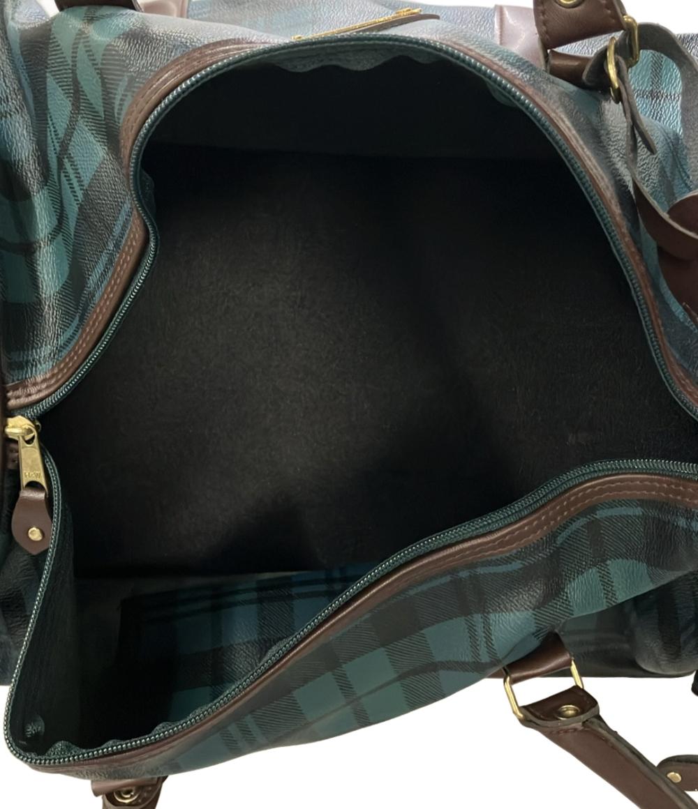 リーブクラブ ボストンバッグ チェック メンズ LEAVE CLUB