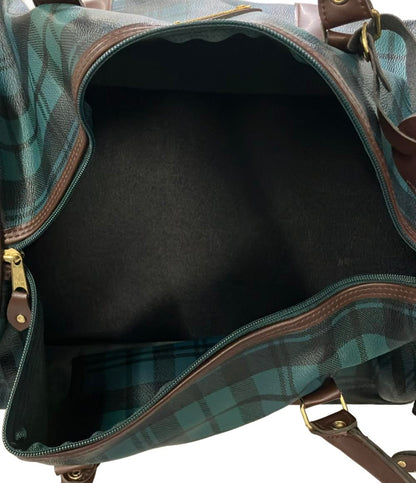 リーブクラブ ボストンバッグ チェック メンズ LEAVE CLUB