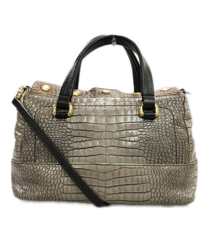 フルラ ハンドバッグ ショルダーバッグ 2WAY 斜め掛け クロコ型押しレザー レディース Furla