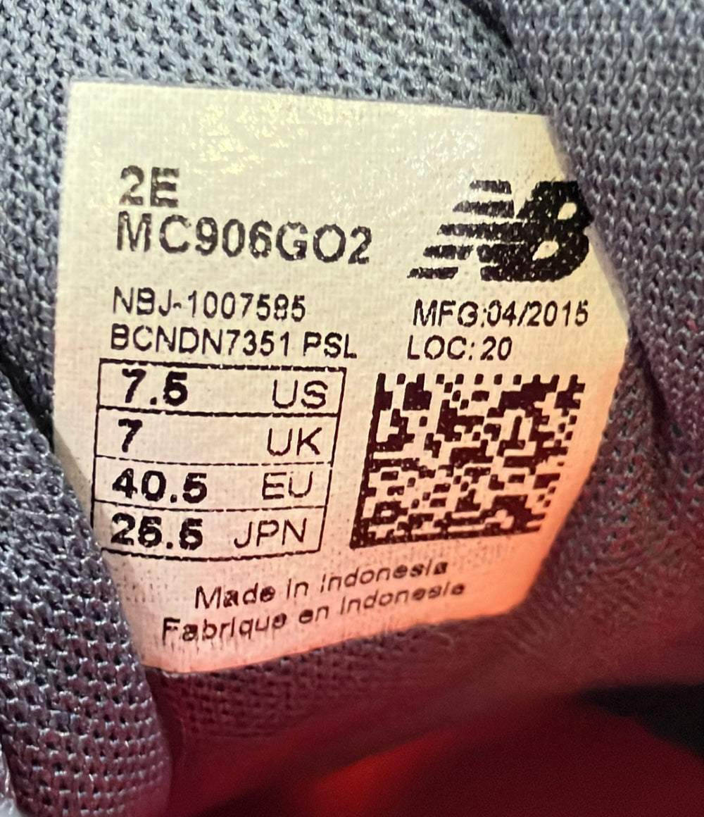 NEW BALANCE ローカットスニーカー オムニコート テニスシューズ MC906GO2 メンズ SIZE 25.5 (S) ニューバランス