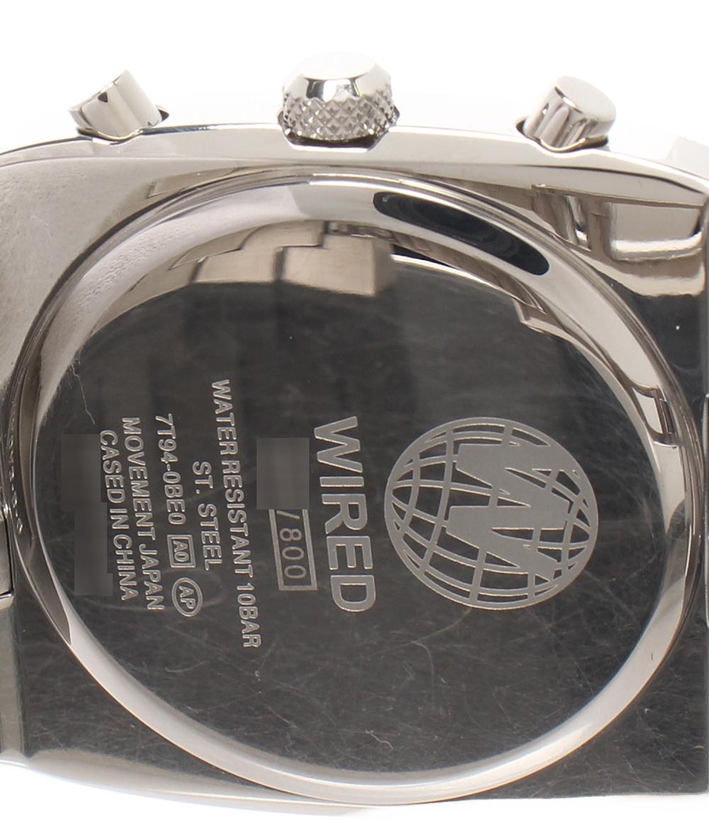 SEIKO 腕時計 WIRED ワイアード クオーツ シルバー 7T94-0BE0 メンズ