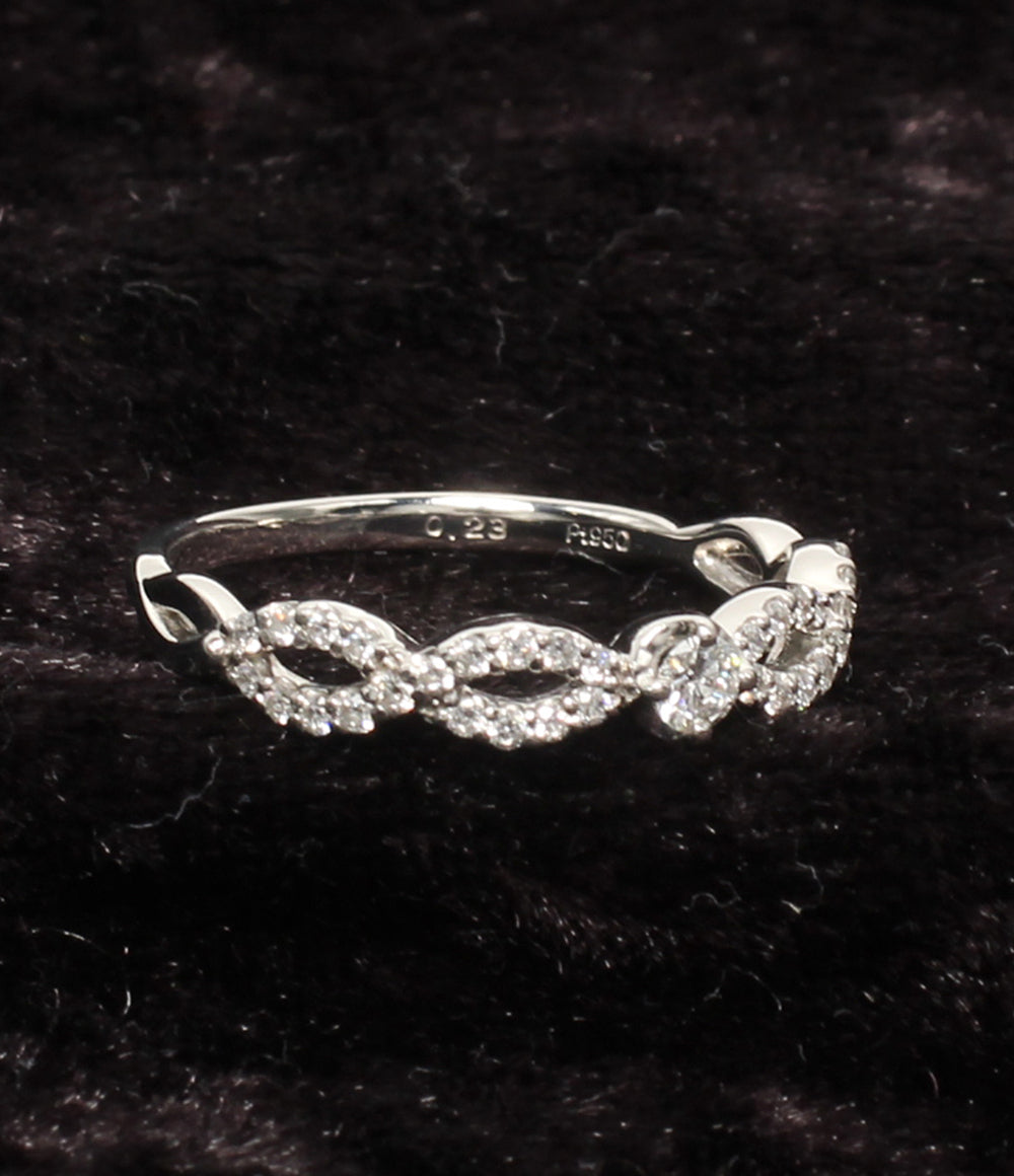 美品 VENDOME AOYAMA リング 指輪 Pt950 ダイヤ0.23ct レディース SIZE 11号 ヴァンドームアオヤマ