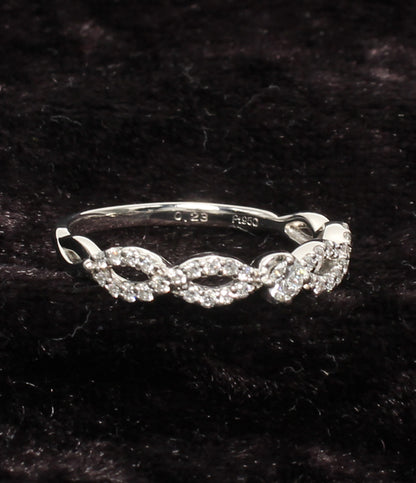 美品 VENDOME AOYAMA リング 指輪 Pt950 ダイヤ0.23ct レディース SIZE 11号 ヴァンドームアオヤマ