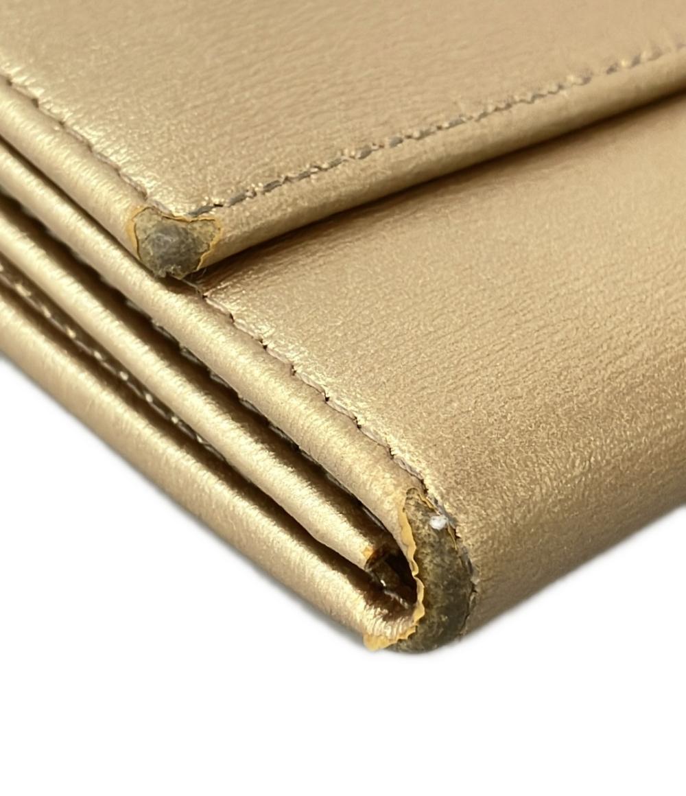 美品 サルヴァトーレフェラガモ 二つ折り長財布 ガンチーニ レディース Salvatore Ferragamo