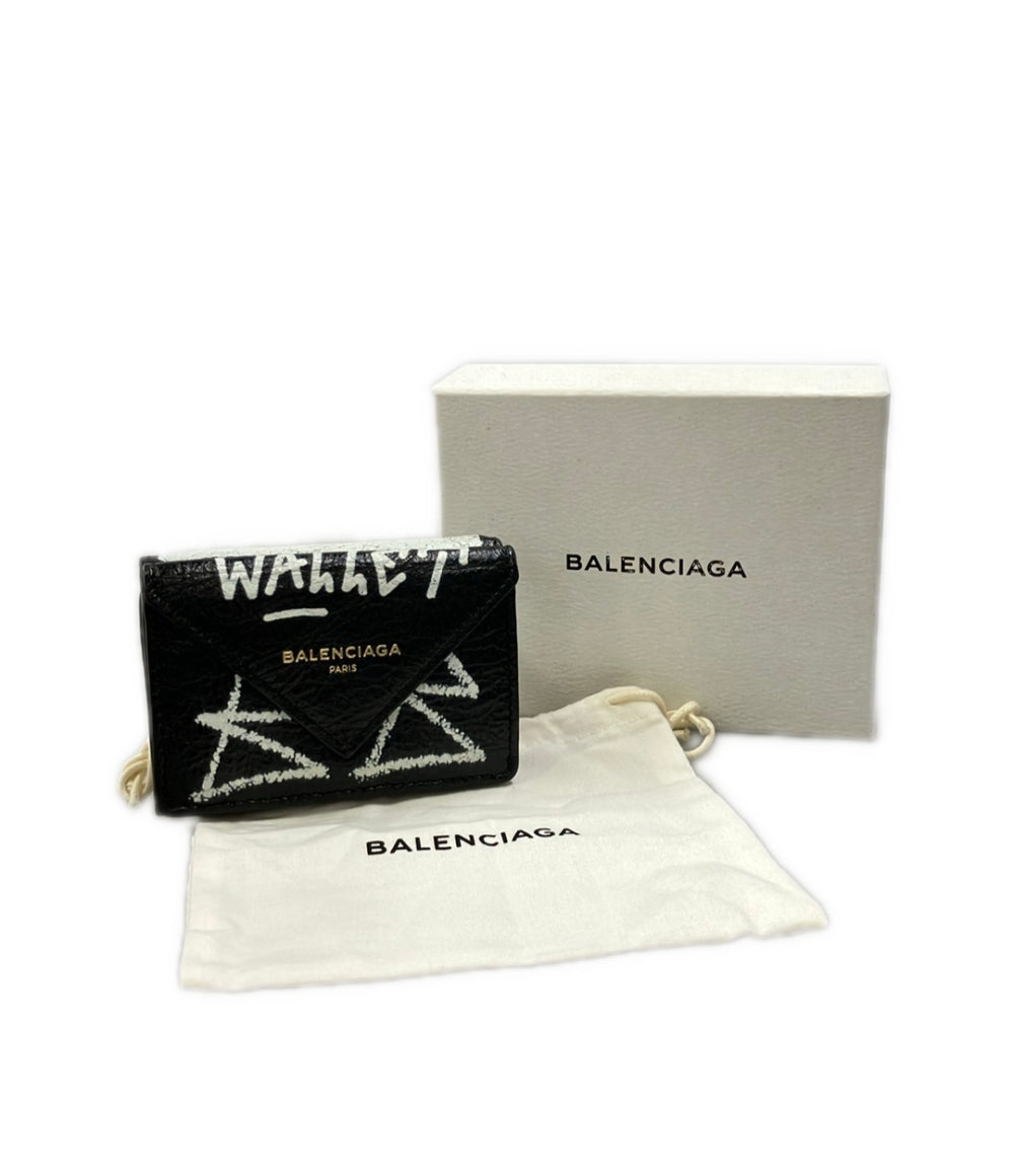 BALENCIAGA 三つ折り財布 グラフィティ ペーパーミニウォレット 391446 レディース メンズ バレンシアガ
